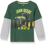 John Deere Toddler Boys' Cuter Tee, Dark Green, 7-8 Years