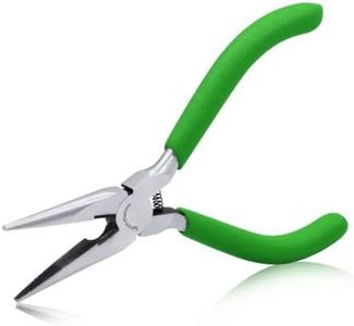 SPEEDWOX 5 Inches Long Nose Pliers with Cutter Mini Jewelry Pliers Small Wire Cutters Professional Jewelry Making Tool Beading Hobby Craft DIY Supplies