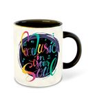 WHATS YOUR KICK - Music Inspired Designer Printed Black Ceramic Coffee |Tea | Milk Mug (Gift | Music | Motivational Quotes | Hobby (Multi 25)