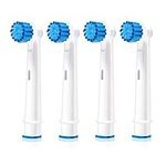 Sensitive Toothbrush Heads Compatible with Braun Oral-B Electric Toothbrush - 4 Pack