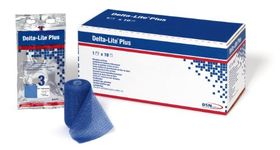 BSN Medical 7345822 Delta-Lite Plus Fiberglass Cast Tape, 4" x 4 yd. Size, Dark Blue (Pack of 10)