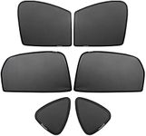 Car Window Sun Shade for Mazda CX-5 2017-2019 2020 2021 2022 2023 2024 6PCS Custom Side Window Sunshades Mesh Cover Curtain Magnet Type, Breathable Mesh Sun Shield, Protect Baby/Pet from Heat