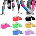IRIS Kinesiology Tape - Therapeutic Athletic Sports Tape - Knee Shoulder Elbow Ankle Neck - Superior Waterproof Adhesion - Non-Latex (Pack of 7)