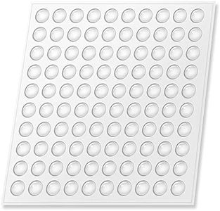 100PCS Self Adhesive Silicone Rubber Gel Cabinet Door Drawer Bumper Pads Feet Dots (10x2mm)