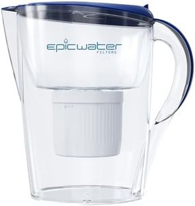 Epic Pure Water Filter Jug | 100% BPA-Free | Removes Fluoride, Lead, Chromium 6, PFOS PFOA, Heavy Metals, Microorganisms, Pesticides, Chemicals, Industrial Pollutants & More | 3.5L | Navy