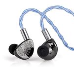 Linsoul TANGZU x HBB Wu HeyDay HiFi Upgraded 14.5mm Planar Driver IEM with 5-Axis CNC Aluminum Shell, Detachable 3-in-1 Silver-plated Cable (TANGZU x HBB Wuzetian HeyDay, 3-in-1 （2.5/3.5/4.4m） Cable)