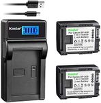 Kastar Battery 2 Pack & Slim LCD USB Charger for Canon BP-808 Canon VIXIA HF G10 G20 M30 M31 M32 M40 M41 M300 M400 S10 S11 S20 S21 S30 S100 S200 HF10 HF11 HF20 HF21 HF100 HF200 HG20 HG21 HG30 XA10