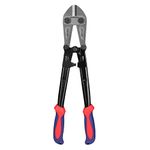 WORKPRO W017004A Bolt Cutter, Bi-Material Handle with Soft Rubber Grip,Chrome Molybdenum Steel Blade,Red&blue, 14"