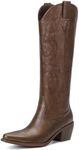 Platikly Brown Cowboy Boots for Wom