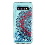 LEMAXELERS Samsung Galaxy S8 Liquid Case,3D Glitter Quicksand Flowing Liquid Sparkle Cute for Girls Clear Transparent TPU Gel Silicone Shockproof Cover Case for Samsung Galaxy S8,XYL Half Hua