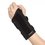 BraceUP Wrist Splint for Carpal Tunnel Right Left Hand - Wrist Support for Women and Men, Daytime and Night Use, Wrist Brace for Pain Relief and Arthritis (Left Hand, S/M)