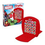 Top Trumps Match Marvel Avengers The Crazy Cube Game, play with 15 superheroes including Spider-Man, Black Widow, Iron Man and Captain America, travel board game, gift for ages 4 plus