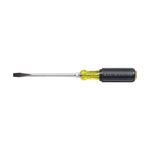 Klein Tools 602-10 Flathead Screwdriver with 3/8-Inch Keystone Tip, 10-Inch Heavy Duty Round Shank