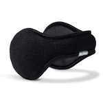 Degrees by 180s Winter Ear Warmers | Behind-the-Head Adjustable & Foldable Earmuffs, Black, One size