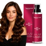 Make Mee Bold Heat Protectant Spray for Hair | Protects from Heat up to 230°C / 450°F | Frizz-Free, Silky Finish | Aloe Vera, Vitamin E, Niacinamide, Pea Protein | Hair Strengthening & Shine Mist for All Hair Types