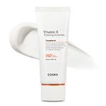 COSRX Daily SPF 50 Vitamin E Vitalizing Sunscreen for Face, UVA/UVB Protection, Lightweight, No White Cast for All Skin Tones, Semi Matte Finish, Sebum Balancing, Korean SkinCare