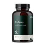 Pure Collagen Tablets - High Strength 1000mg Peptan Marine Collagen Supplements - Collagen Powder & Liquid Alternative For Women and Men - Hydrolysed Collagen Peptides Proteins For Hair Skin Nails