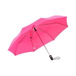 Esprit Unisex Easymatic Foldable Umbrella, Polyester Fabric with UV Protection and Rustproof with Strong Silicone Handle - Auto Open And Close - 8 Strong Ribs, Fandango Pink