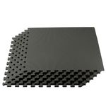 We Sell Mats 24CG4.1-10M Foam Interlocking Floor Square Tiles, Charcoal Gray (25 Tiles)