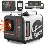 LF Bros 110V/12V/24V 5KW Diesel Heater, All-in-One 5L Air Diesel Parking Space Heater with Stylish Design, Come with Remote Control and LCD Screen, Suitable for Home Shop Garage Camper