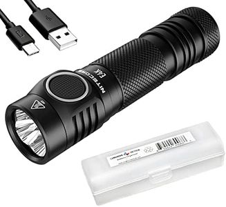 Nitecore E4K 4400 Lumen EDC Compact Rechargeable Anodized Aluminum Flashlight with LumenTac Organizer