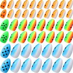 Skylety 60 Pieces Foam Floats Bullet Fishing Foam Snell Floats Fishing Rig Floats Spinner Rig Floats Oval Foam Floats Pompano Rigs Floats Fly Fishing Strike Indicators for Trout Catfish Walleye