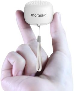 momoho Mini Bluetooth Speaker - Small Size but Great Sound Quality,Photo Selfie Button & Answer Phone Calls,BTS0011 (White)