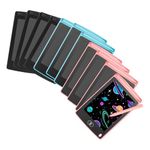 FERNVALE LCD Writing Tablet for Kids 24 Pack, 6.5 Inch Colorful Doodle Board, Reusable Drawing Pad with One Click Erase, Pressure Sensitive LCD Writing Board for Kids Gifts, Classroom Supplies