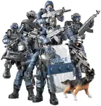 YEIBOBO ! Special Forces Mini Military Action Figure with Weapons and Accessories (Lightning SWAT Team XJ-9902)…