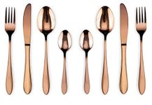 ZEPOLI Cutlery Flatware Set 304 Stainless Steel Home Kitchen Set, Mirror Polished, Knife/Fork/Spoon, Modern Elegant Tableware Set for Party, Christmas, Dinner (Pack of 8, Rose Gold)