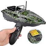 RC Fish Lure Boat, Fish Bait Boat Finder, ABSStainless Steel Sea Fishing for Pool Wild Fishing Lake (Green)