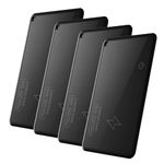 ZJchao Tile Tracker, 4 Pack Wirelessly Charging Ultra Thin Card Item Locator Key Finder Tile Wallet Tracker with Sound Reminder Message Push For BT Tracker Item Finder