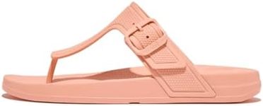 Fitflop Women's iQUSHION Adjustable Buckle FLIP-Flops, Blushy, 6.5 UK