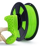 ZIRO Flexible TPU Filament 1.75mm, 3D Printer Filament 1.75mm TPU Flexible Filament 0.8KG Spool, Dimensional Accuracy +/- 0.03mm, Green