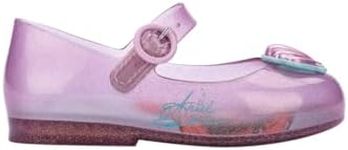 mini melissa Sweet Love + Disney Princess Mary Jane Flats for Babies, Little Mermaid, 6