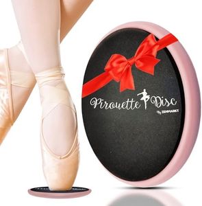 Ballet Pirouette Disc for Dancers - Portable Turn Disc for Dancing on Releve, Gymnastics and Ice Skaters - for Better Pirouette Technique, Releve, Turns and Dance Spinning (Pink)