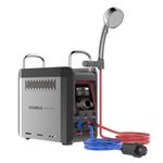 CAMPLUX Portable Gas Water Heater with Pump, Nano 3 Pro Gas Shower 3 L/min, Instant LPG Hot Water Heater for Outdoor Shower, Camping, Hiking