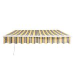 Manual Telescopic Canopy Manual Awning Canopy Outdoor Patio Garden Sun Shade Shelter Top Fabric Canopy Swings (YS, 3.5x2.5m)