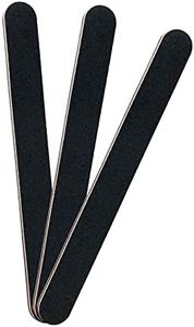 3 Pack Nail File, 100/180 Grit Professional Emery Boards Nail File Pack, Reusable Nail File for Acrylic Nails and Natural Nails, Black