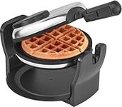 Bella - Non-Stick Rotating Belgian Waffle Maker - Stainless Steel - BPA & PFOA Free