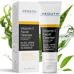 YEOUTH Vitamin C Facial Cleanser with Aloe Vera, Gentle Face Cleanser for Women, Vitamin C Face Wash, Facial Wash 89ml