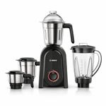 Bosch CosMixx Pro 1000W Mixer Grinder | German Engineering for Powerful & Ultra Fine Grinding | 4 Leak Proof Jars including Blender Jar | 22000 RPM Heavy Duty Motor | Overload Protection 【MG8714C4KI】