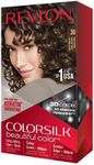 Revlon Colorsilk Beautiful Color, Permanent Hair Dye with Keratin, 100% Gray Coverage, Ammonia Free, 30 Dark Brown