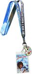 Bob Ross Lanyard Happy Accidents with Painting Charm and ID Holder