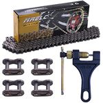 MRELC 420H Motorcycle Chain + Chain Breaker 98 Link Heavy Duty Drive Chain