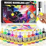 Arts & Crafts For Kids Ages 8-12 6-8,Water Marbling Paint Kit, Art Supplies for Kids,Toys For Girls Boys 6 7 8 9 10 11 12 Year Old