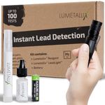 Lumetallix: Easy to Use Instant Lead Detection Test Kit for, Paint, Ceramics, Glass, Toys, and More. Fast and Reliable Results in Seconds - Results Glow Instantly Under UV Light When Positive.