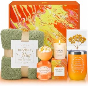BodyRefresh Gifts for Women, Self Care Gifts Basket for Mom, Wife, Sister, Daughter, Bestie, Grandma, Get Well Soon Spa Retirement Gift Basket Set with Flannel Blanket, Anniversary Thank You Gift