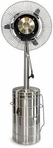 7 star DECOR Stainless Steel Outdoor Mist Fan with 80L Water Tank, Copper Motor, 180° Oscillation, 198 cm Height, for Wedding, Garden, Restaurant & Events