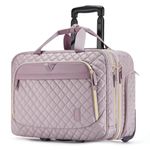 BAGSMART 17.3 Inch Rolling Laptop Bag Women Men,Rolling Briefcase for Women with Wheels,Rolling Computer Bags Laptop Case for Work Travel Business, Dusty Rose, 17.7'' L x 9.3'' W x 14.2'' H